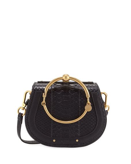 chloe python|chloe bracelet bag.